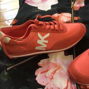 NIB Michael Kors Stanton Trainers, Pink Grapefruit